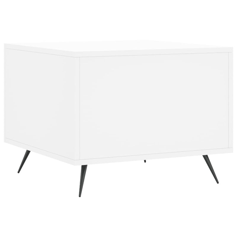vidaXL 2 db fehér szerelt fa dohányzóasztal 50 x 50 x 40 cm