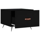 vidaXL fekete szerelt fa dohányzóasztal 50 x 50 x 40 cm