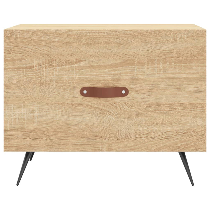 vidaXL sonoma tölgy színű szerelt fa dohányzóasztal 50 x 50 x 40 cm