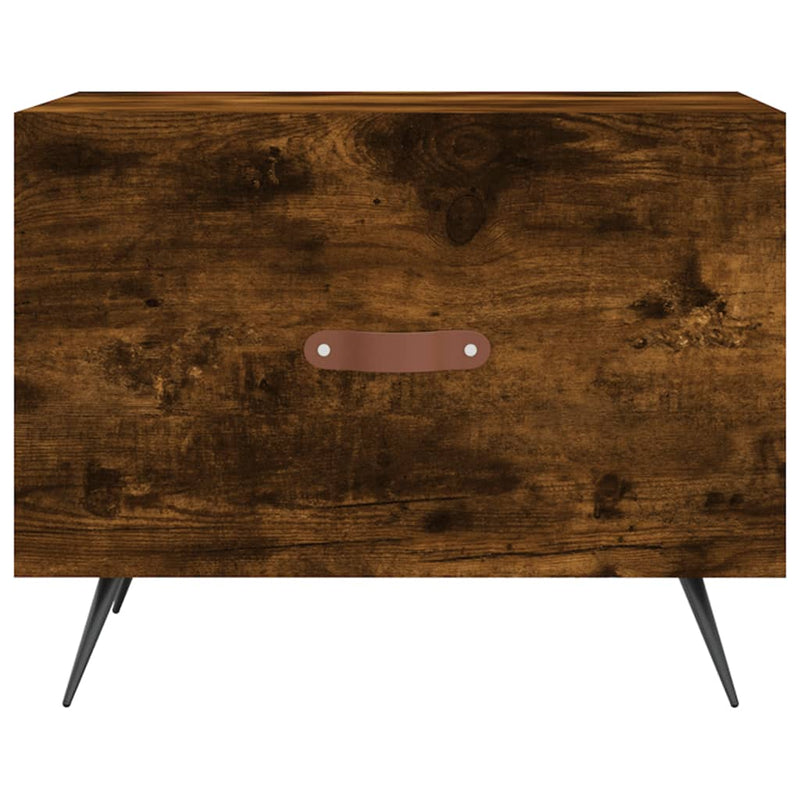 vidaXL 2 db füstös tölgy szerelt fa dohányzóasztal 50 x 50 x 40 cm