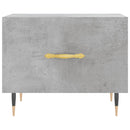 vidaXL 2 db betonszürke szerelt fa dohányzóasztal 50 x 50 x 40 cm