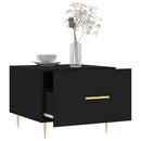 vidaXL fekete szerelt fa dohányzóasztal 50 x 50 x 40 cm