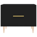 vidaXL fekete szerelt fa dohányzóasztal 50 x 50 x 40 cm