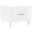 vidaXL magasfényű fehér szerelt fa dohányzóasztal 50 x 50 x 40 cm