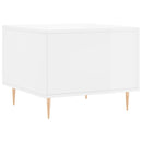 vidaXL magasfényű fehér szerelt fa dohányzóasztal 50 x 50 x 40 cm