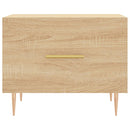 vidaXL sonoma tölgy színű szerelt fa dohányzóasztal 50 x 50 x 40 cm