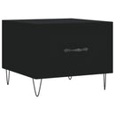 vidaXL fekete szerelt fa dohányzóasztal 50 x 50 x 40 cm