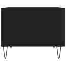 vidaXL fekete szerelt fa dohányzóasztal 50 x 50 x 40 cm