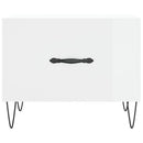 vidaXL magasfényű fehér szerelt fa dohányzóasztal 50 x 50 x 40 cm