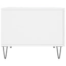 vidaXL magasfényű fehér szerelt fa dohányzóasztal 50 x 50 x 40 cm