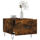 vidaXL 2 db füstös tölgy szerelt fa dohányzóasztal 50 x 50 x 40 cm