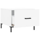 vidaXL fehér szerelt fa dohányzóasztal 50 x 50 x 40 cm