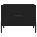 vidaXL fekete szerelt fa dohányzóasztal 50 x 50 x 40 cm