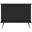 vidaXL fekete szerelt fa dohányzóasztal 90 x 50 x 40 cm