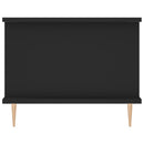 vidaXL fekete szerelt fa dohányzóasztal 90 x 50 x 40 cm