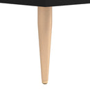 vidaXL fekete szerelt fa dohányzóasztal 90 x 50 x 40 cm