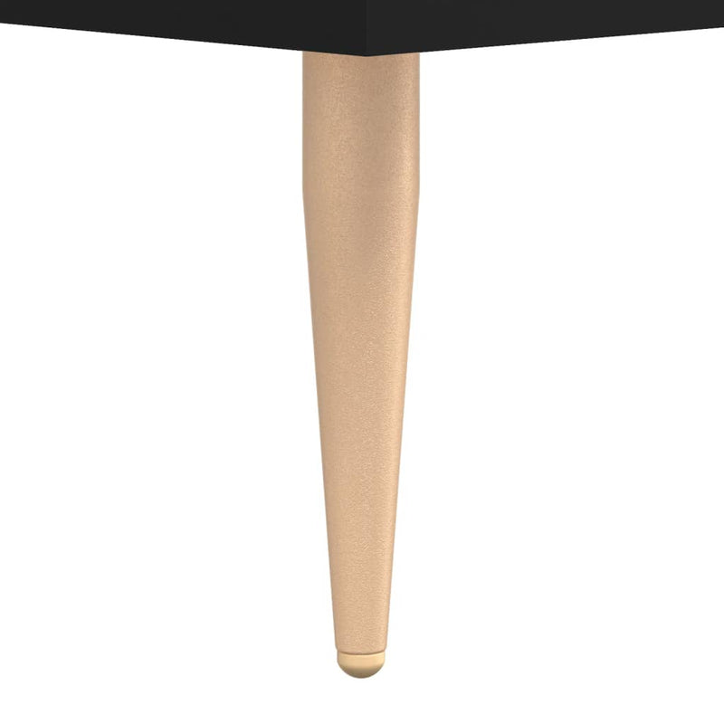 vidaXL fekete szerelt fa dohányzóasztal 90 x 50 x 40 cm