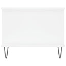 vidaXL fehér szerelt fa dohányzóasztal 90 x 50 x 40 cm