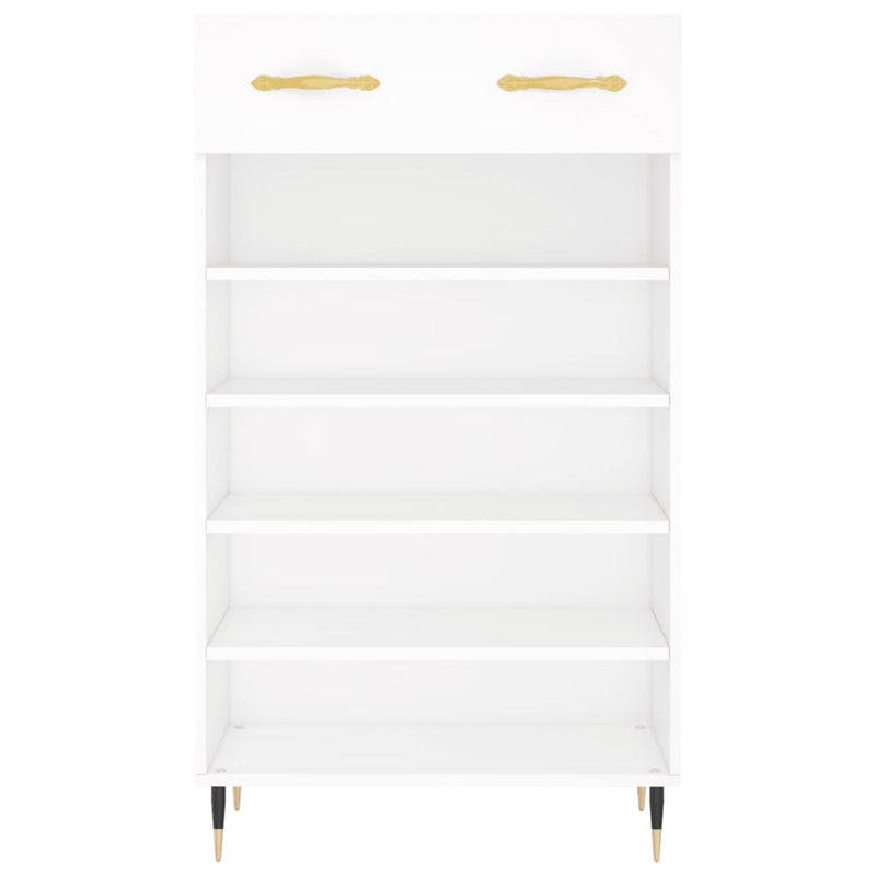 vidaXL fehér szerelt fa cipőszekrény 60 x 35 x 105 cm