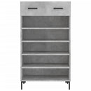 vidaXL betonszürke szerelt fa cipőszekrény 60x35x105 cm