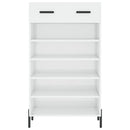 vidaXL magasfényű fehér szerelt fa cipőszekrény 60 x 35 x 105 cm