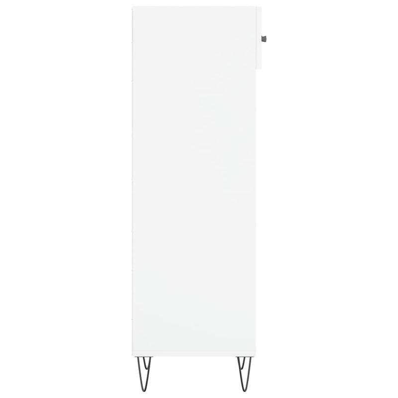 vidaXL fehér szerelt fa cipőszekrény 30 x 35 x 105 cm