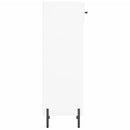 vidaXL magasfényű fehér szerelt fa cipőszekrény 30x35x105 cm