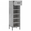vidaXL betonszürke szerelt fa cipősszekrény 30 x 35 x 105 cm