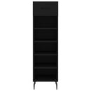 vidaXL fekete szerelt fa cipőszekrény 30 x 35 x 105 cm