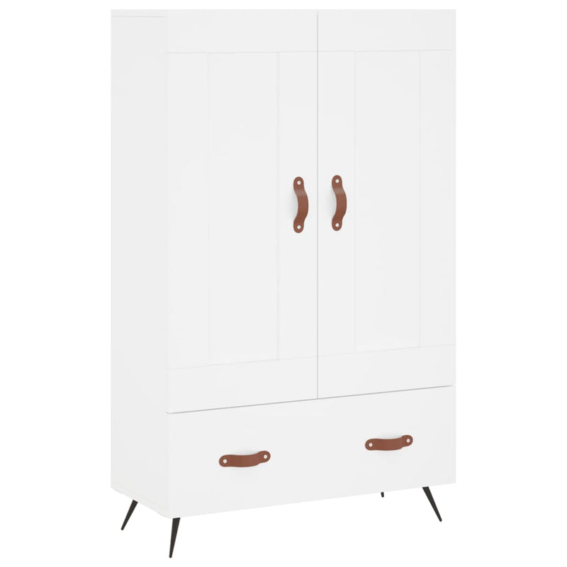 vidaXL fehér szerelt fa magasszekrény 69,5 x 31 x 115 cm