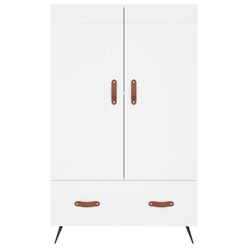 vidaXL fehér szerelt fa magasszekrény 69,5 x 31 x 115 cm