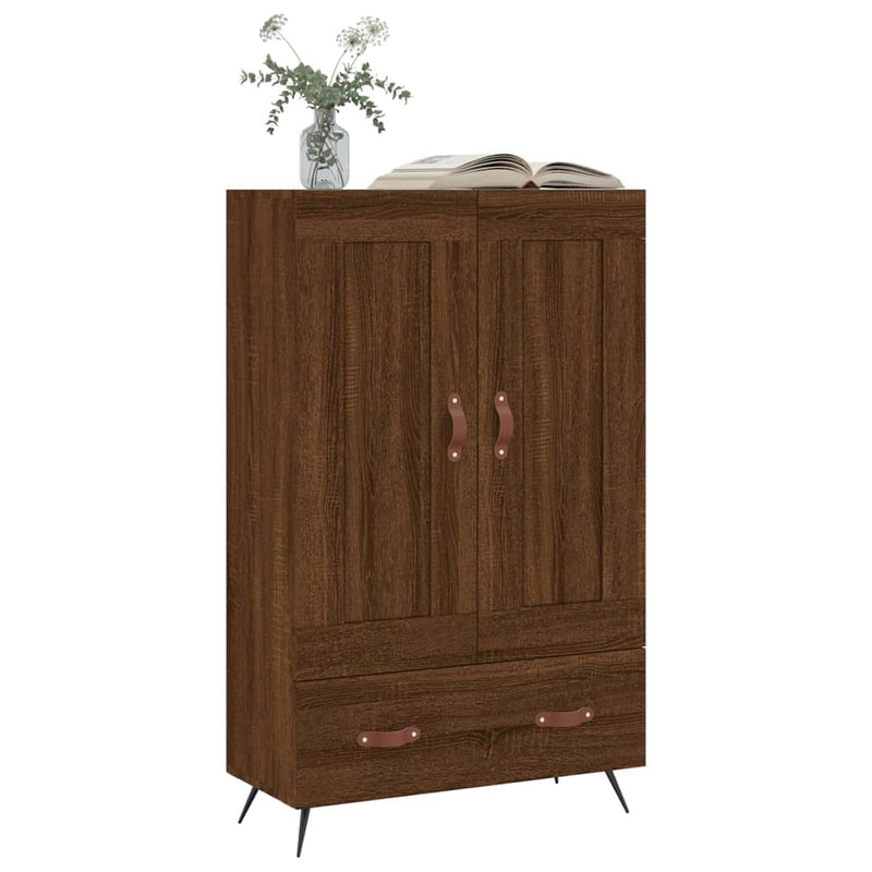 vidaXL barna tölgyszínű szerelt fa magasszekrény 69,5 x 31 x 115 cm