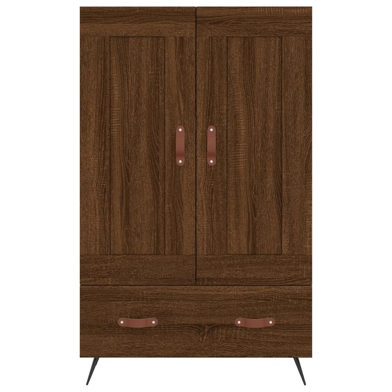 vidaXL barna tölgyszínű szerelt fa magasszekrény 69,5 x 31 x 115 cm