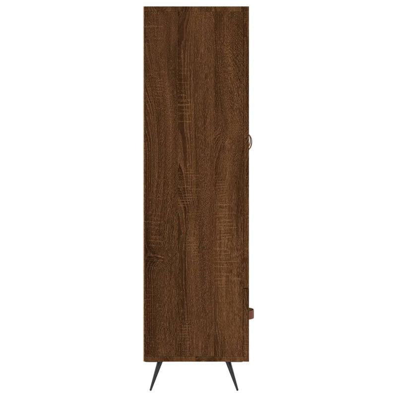 vidaXL barna tölgyszínű szerelt fa magasszekrény 69,5 x 31 x 115 cm