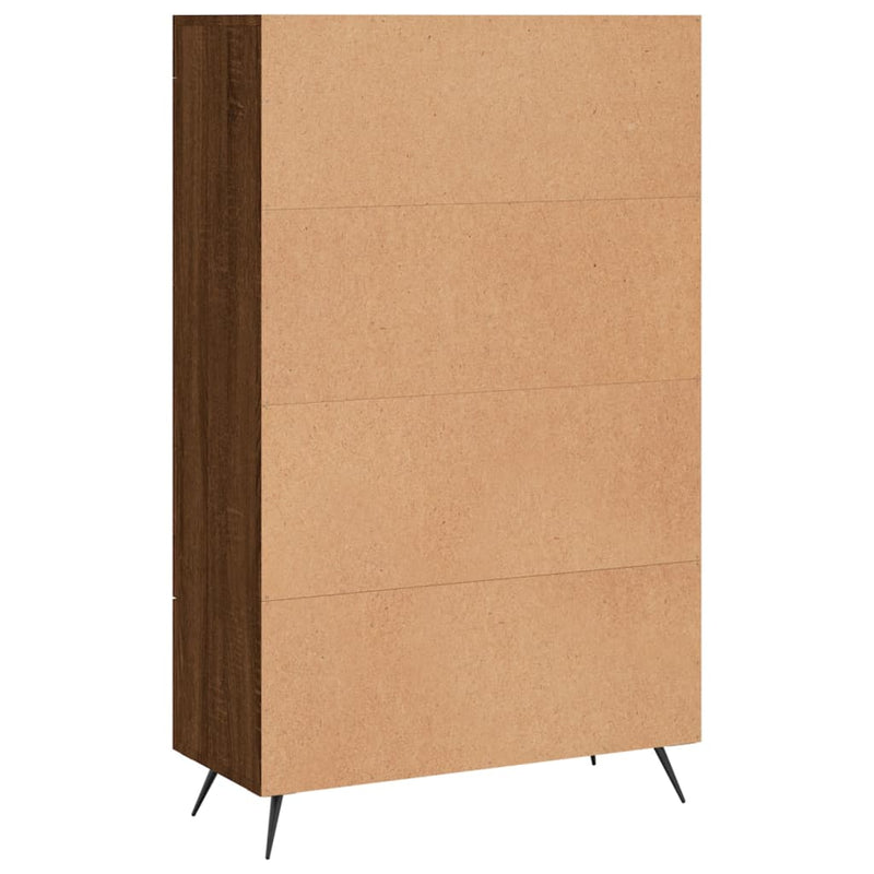 vidaXL barna tölgyszínű szerelt fa magasszekrény 69,5 x 31 x 115 cm