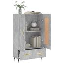 vidaXL betonszürke szerelt fa magasszekrény 69,5 x 31 x 115 cm