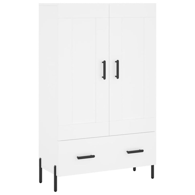 vidaXL fehér szerelt fa magasszekrény 69,5 x 31 x 115 cm
