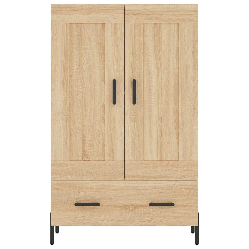 vidaXL sonoma tölgy színű szerelt fa magasszekrény 69,5 x 31 x 115 cm