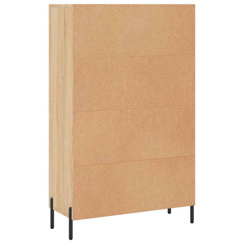 vidaXL sonoma tölgy színű szerelt fa magasszekrény 69,5 x 31 x 115 cm