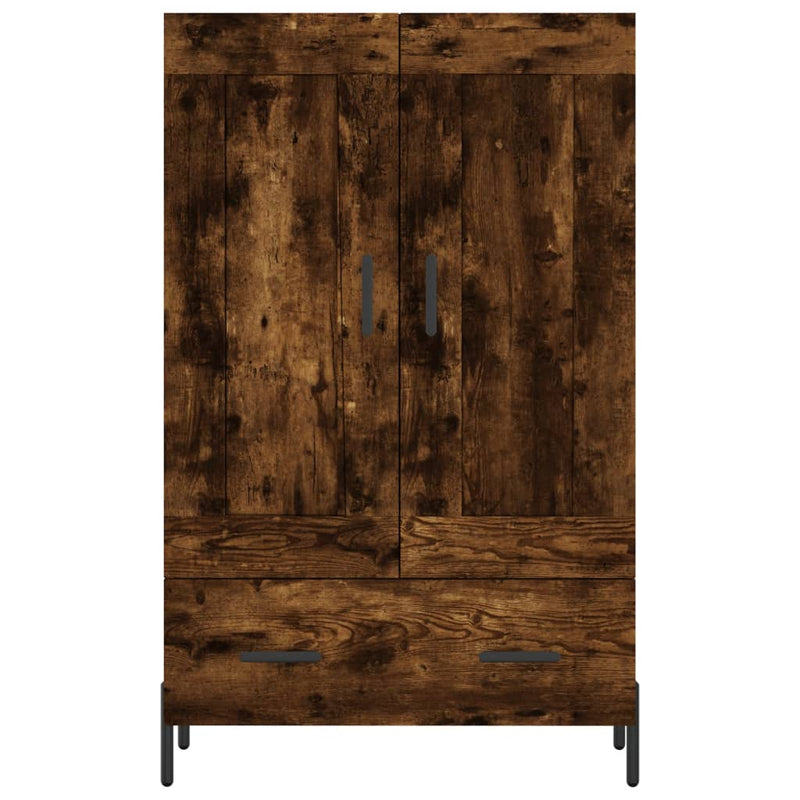 vidaXL füstös tölgy színű szerelt fa magasszekrény 69,5 x 31 x 115 cm