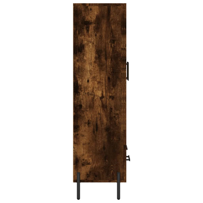 vidaXL füstös tölgy színű szerelt fa magasszekrény 69,5 x 31 x 115 cm