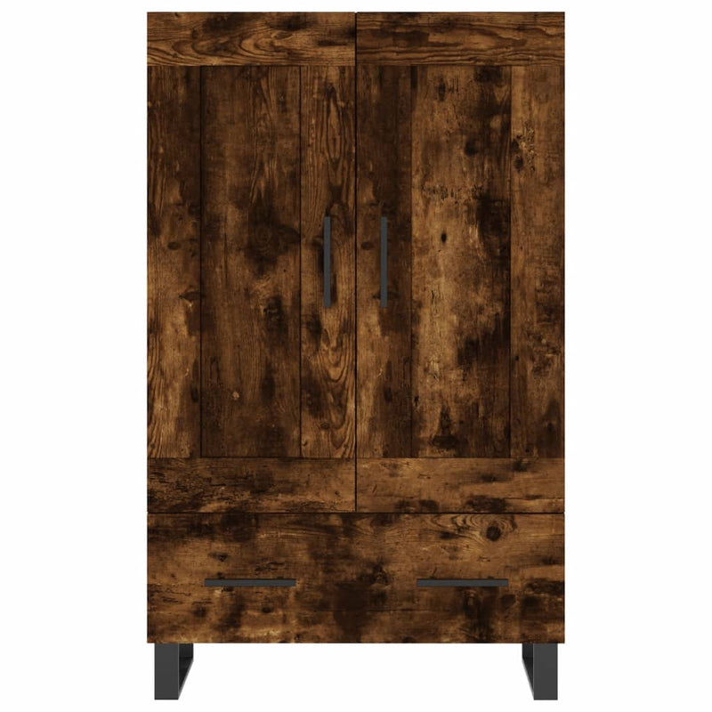 vidaXL füstös tölgy színű szerelt fa magasszekrény 69,5 x 31 x 115 cm