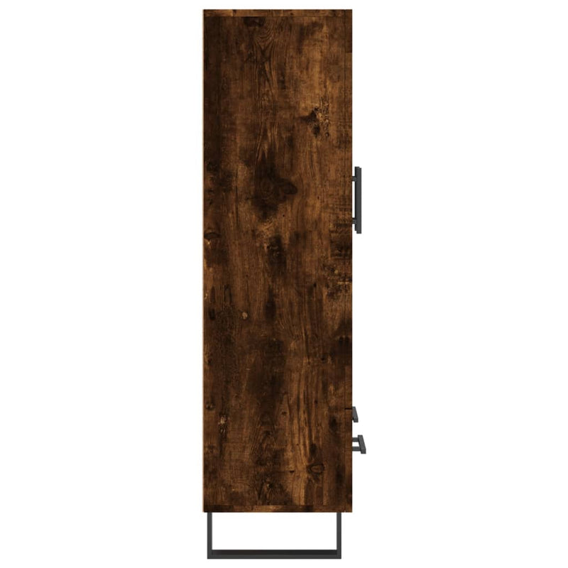 vidaXL füstös tölgy színű szerelt fa magasszekrény 69,5 x 31 x 115 cm