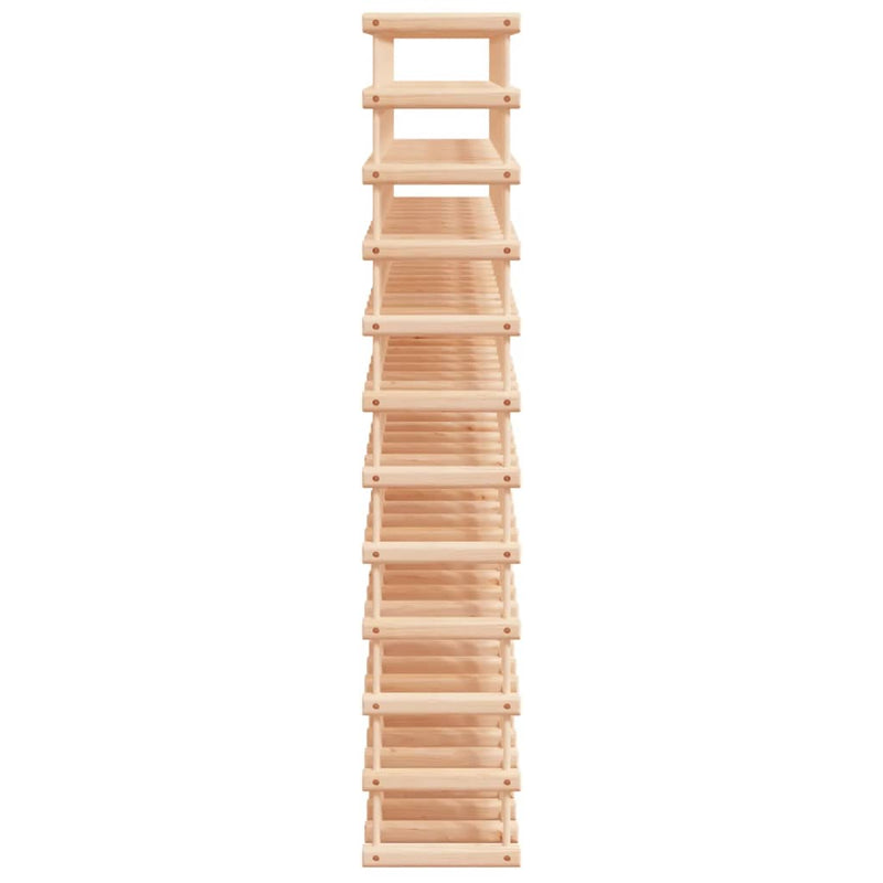 vidaXL tömör fenyőfa bortartó 120 palackhoz 112,5x23x123,5 cm