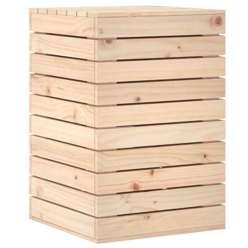 vidaXL tömör fenyőfa szennyeskosár 44 x 44 x 66 cm