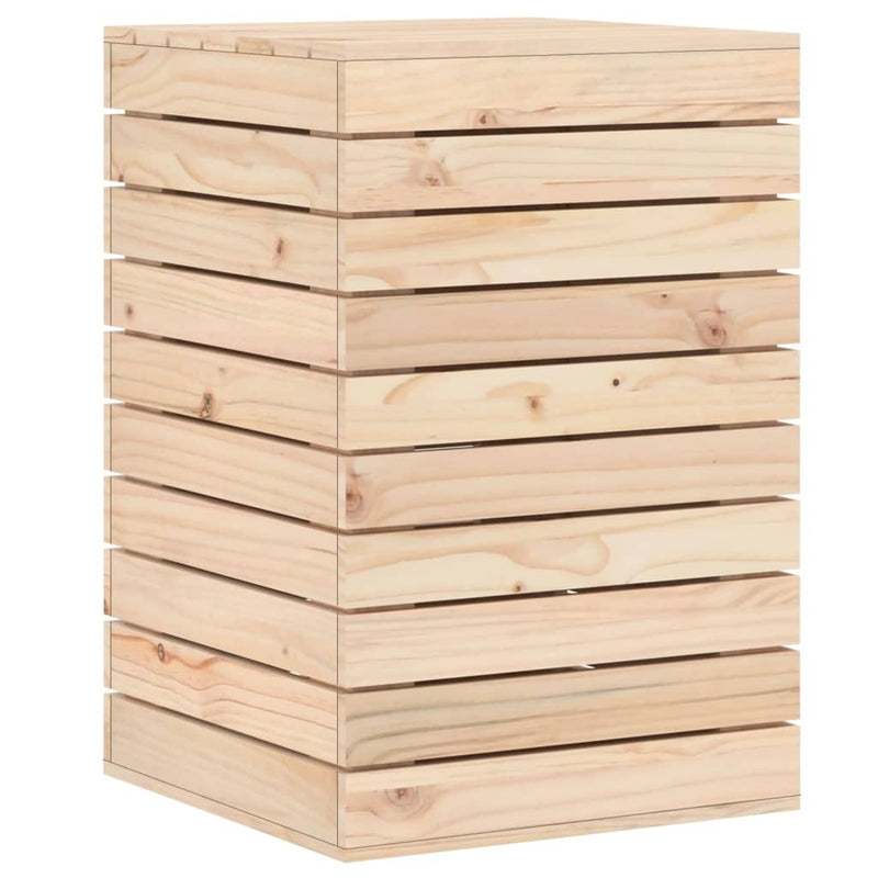 vidaXL tömör fenyőfa szennyeskosár 44 x 44 x 66 cm