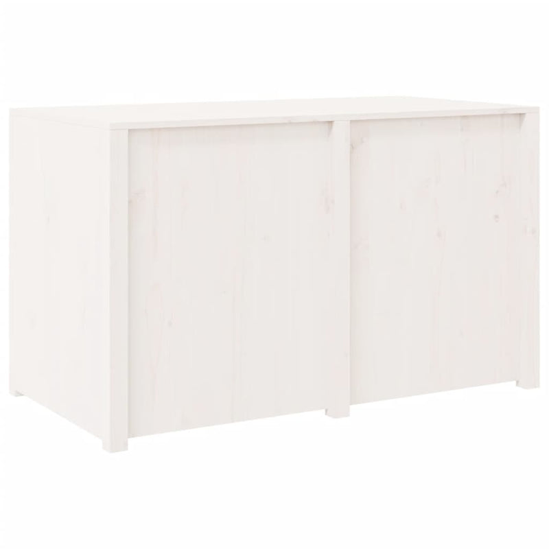 vidaXL fehér tömör fenyőfa kültéri konyhaszekrény 106 x 55 x 64 cm
