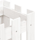 vidaXL fehér tömör fenyő növénytartó léces kialakítással 30x30x30 cm