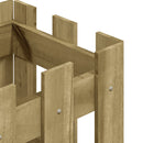 vidaXL impregnált fenyőfa növénytartó léces kialakítással 30x30x30 cm