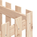 vidaXL fehér tömör fenyő növénytartó léces kialakítással 40x40x40 cm